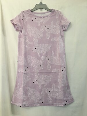 New Carter's Bunny Nightgown Nightshirt Girls Lilac 4/5,6/7,8-10,12-14