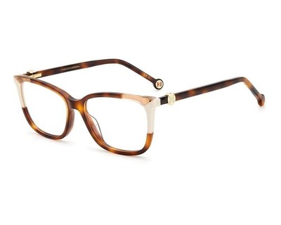 Carolina Herrera CH0055 C1H Havana Ivory Womens Acetate Eyeglasses 54-15-145mm