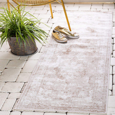 Unique Loom Sofia Collection Area Rug - Salle Garnier 2 X 13 1 Runner Beige/