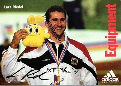 Original autograph Lars Riedel Olympic discus // autograph autograph sig 269302