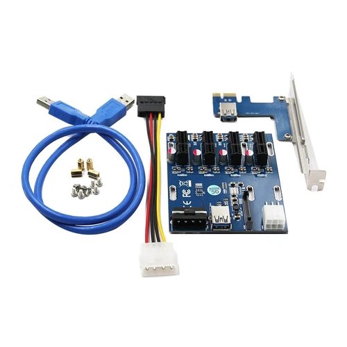 1 Drag-4-Adapter-VerläNgerungskabel, eine Drag-Four-Adapterkarte, PCI-E auf8046