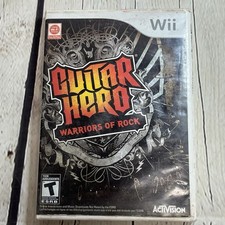Guitar Hero: Warriors of Rock (Nintendo Wii, 2010) Case And Game Disc TESTED