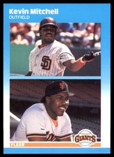 Kevin Mitchell 1987 Fleer Update #U-82 Giants MLB READ FREE SHIP AutographDen