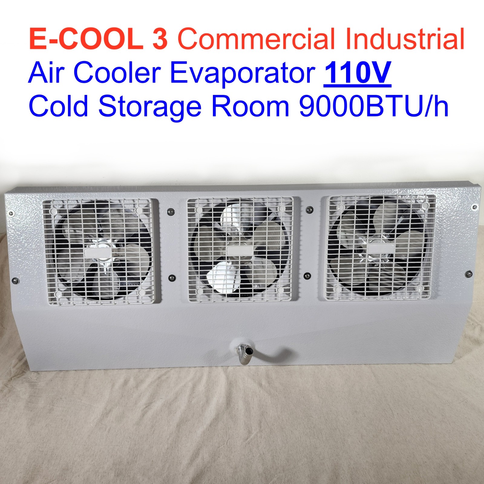 E-Cool-3 Commercial Industrial Air Cooler Evaporator Cold Storage Room 110V