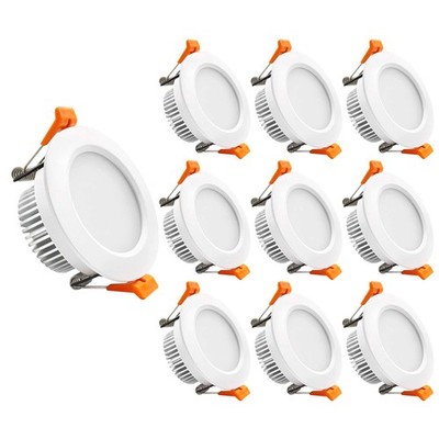 3 Inch LED Recessed Lighting, Dimmable Downlight 5W(40W Halogen Equivalent), ...