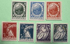 POLAND, 19221 Constitution Sc 156-162, Cpl Set Mint Hinged (*)