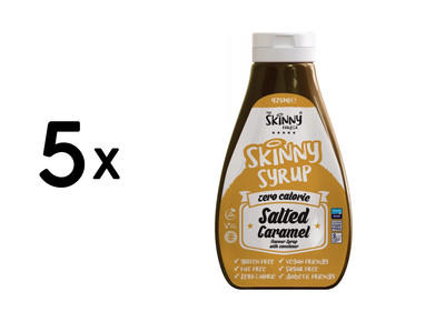5 x Skinny Foods Skinny Syrup (425ml) Salted Caramel (13,17 EUR/L)