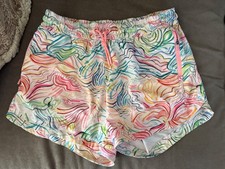 Athleta Girl All Play 3" Short Girls Sz XXL 16 Field Day Abstract Multi Athletic