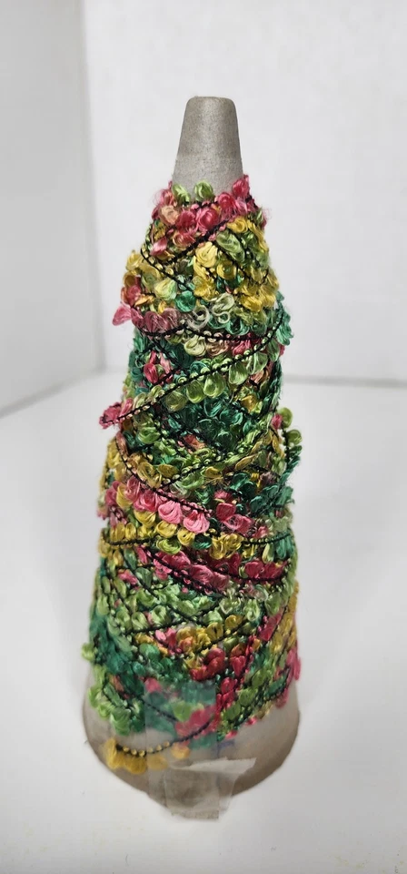 Colorful Fancy Yarn Cone – Multicolor Textured Novelty Craft Fiber 1.2 oz - Image 3 of 4