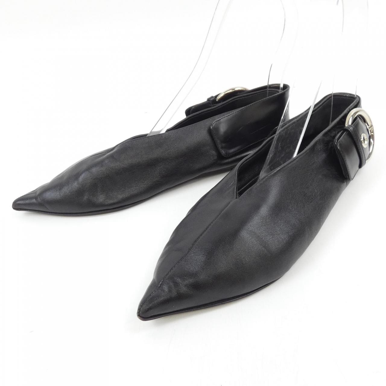 CELINE Flat Shoes Women's Size 36 Black Leather image 3