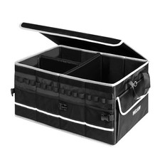 WELKIN 15GAL/60L Car Trunk Organizer with Lid & Dividers, Foldable | Durable ...
