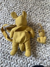 Zara Bags Kids Yellow Plaid Kangaroo w/ Baby ...