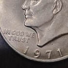 1971 Eisenhower $1 Dollar KM#203 Type 1 Business Strike Philadelphia Mint — photo 2