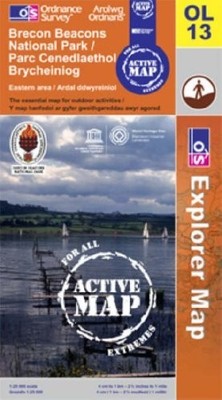 Brecon Beacons National Park - Eastern A... by Ordnance Survey Sheet map, folded