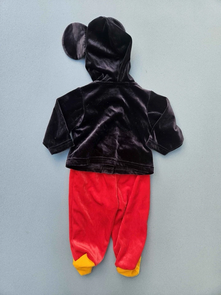 Vintage Walt Disney World Baby 3/6 Month Halloween Mickey Mouse Costume Set 2Pc - Image 4 of 4