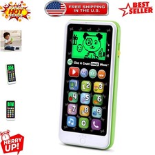 Toddler Chat  Count Emoji Phone with Lights  Sounds - Play and Learn, Green