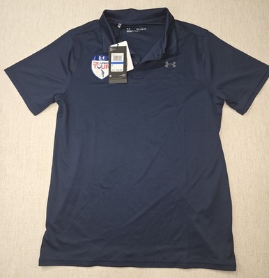 Kids Under Armour The Junior Golf Tour Shirt Size Youth Xtra Large Navy Blue
