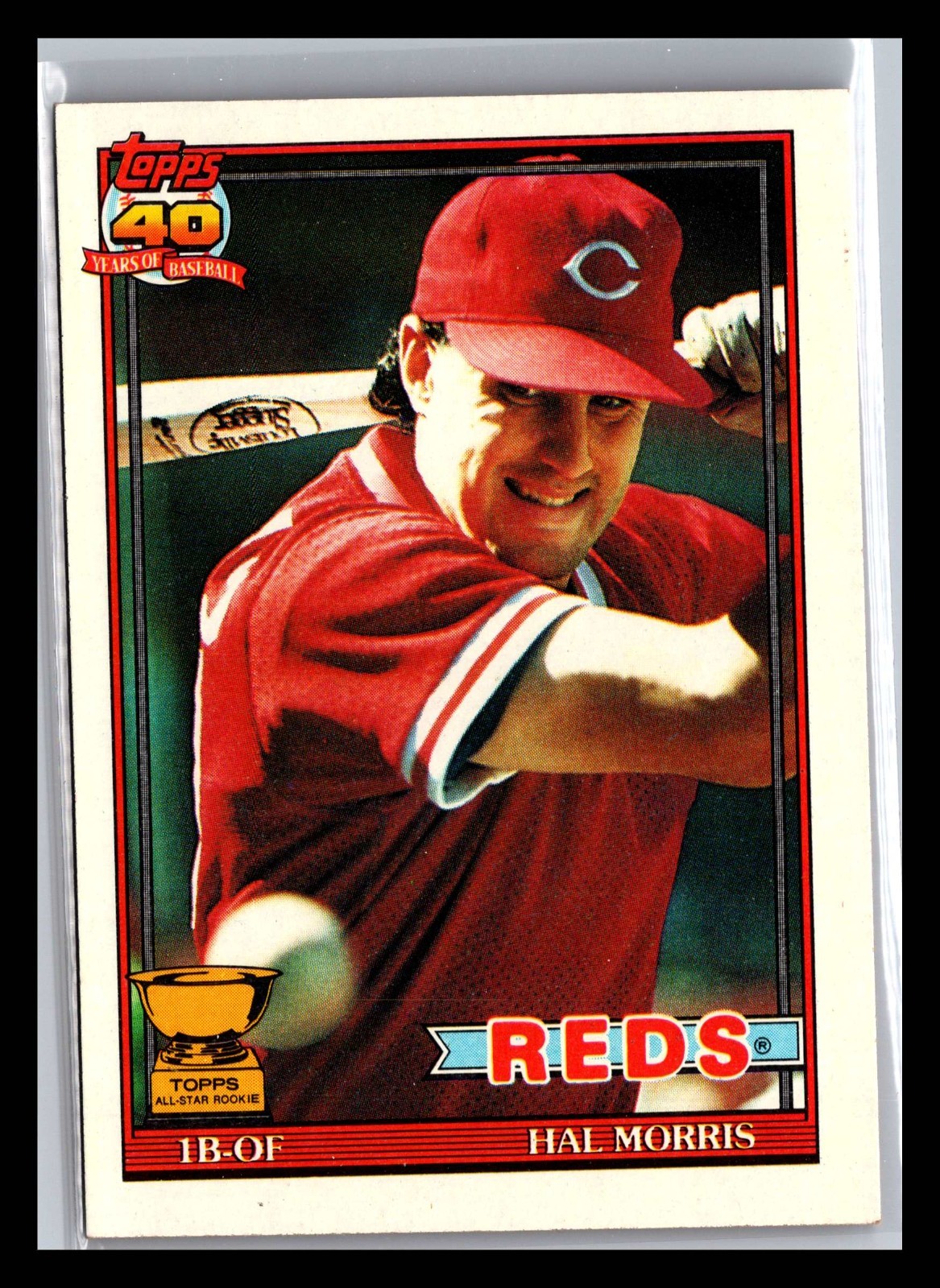 1991 Topps Hal Morris #642 Cincinnati Reds Baseball Card