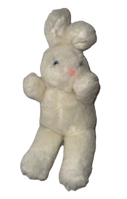 10  White Easter Bunny Rabbit Plush Olivine Trading Company