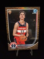 Will Riley Rookie #BCV-21 Reptilian Refractor 2025-26 Topps Bowman Basketball RC