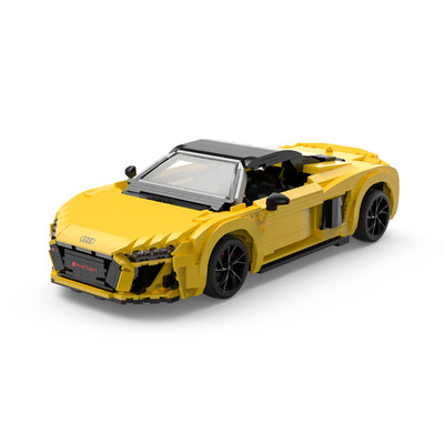   Rastar 93800Y - Audi R8 Spyder Gelb Lizenziert 