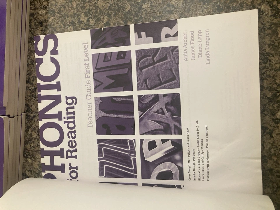 Bundle Phonics for Reading  First LEVEL Teacher Guide & 12 Student Workbooks - Image 4 of 4