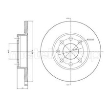 2x Cifam Scheibenbremse vorne 358760 800-080 90111242 569030 90008005