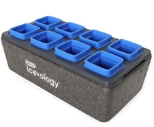 Dexas ice•ology Silicone Clear Cube Ice Maker Tray Crystal Clear Craft Cocktail