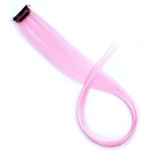 5x Haarverlängerungen Clip In Langhaar Highlight Strähnen Multi Regenbogenfarben UK - Bild 30 von 36