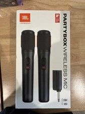 JBL PartyBox Wireless Mic 2x Digital Mics Dongle 20H Battery New in Box