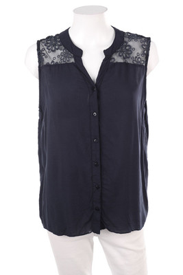 Multiblu Blusentop Bluse Top 2XL dunkelblau