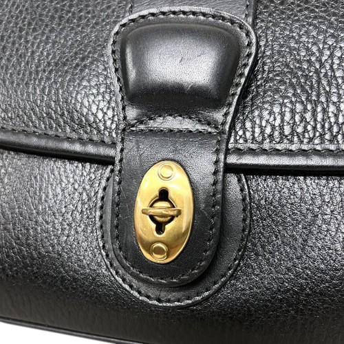 Coach Vintage Men's Leather Shoulder Bag Black Used Leather Crossbody - Picture 9 of 10