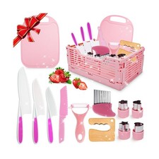 Kids Kitchen Knife Set for Real Cooking  Basket,Montessori Toys fo... Fast Ship
