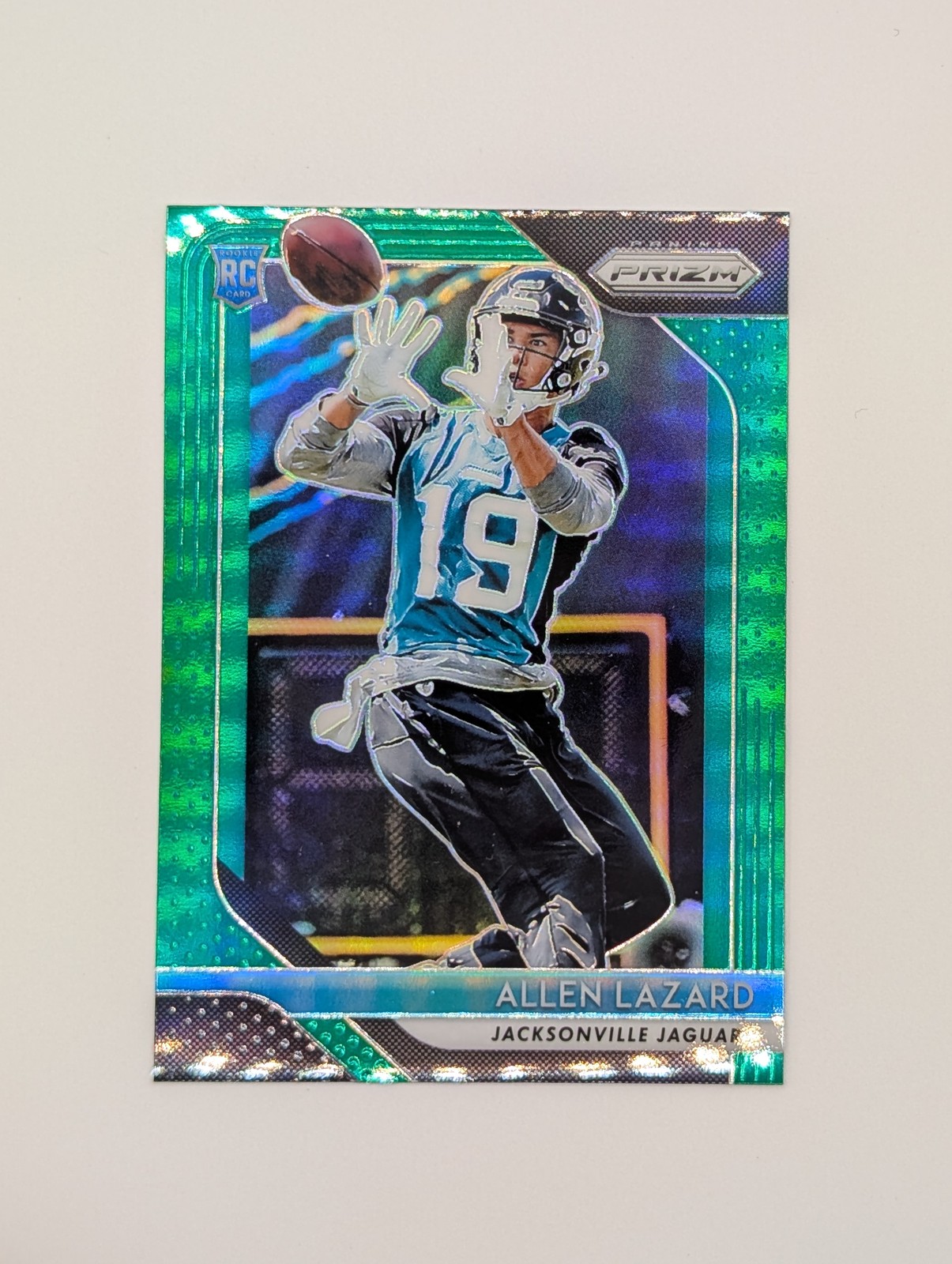 2018 Panini Prizm - Rookie Allen Lazard #294 Green Prizm (RC)