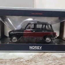 NOREV 1:18 Renault 4L Taxi Parisienne 1964 Diecast Car Black/Red Unopened