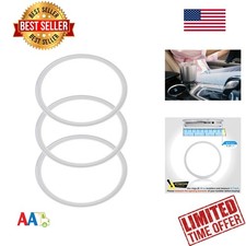 3 Pack 30 oz Rubber Lid Gasket Seals Fits Yeti Ozark Tumbler 3.7 Inch