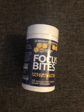 Natural Stacks Focus Bites Melon-Mint. 30 Sugar-Free Pieces. Fast-Acting, New!