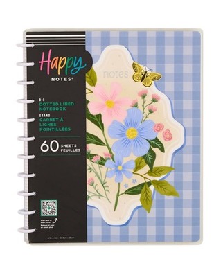 Happy Planner Land Anhänger gepunktet liniert grosses Notizbuch 60 Blatt