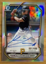 2026 Bowman Konnor Griffin Auto Refractor FIRST ON PRINT /499 Pirates CPA-KG 💎