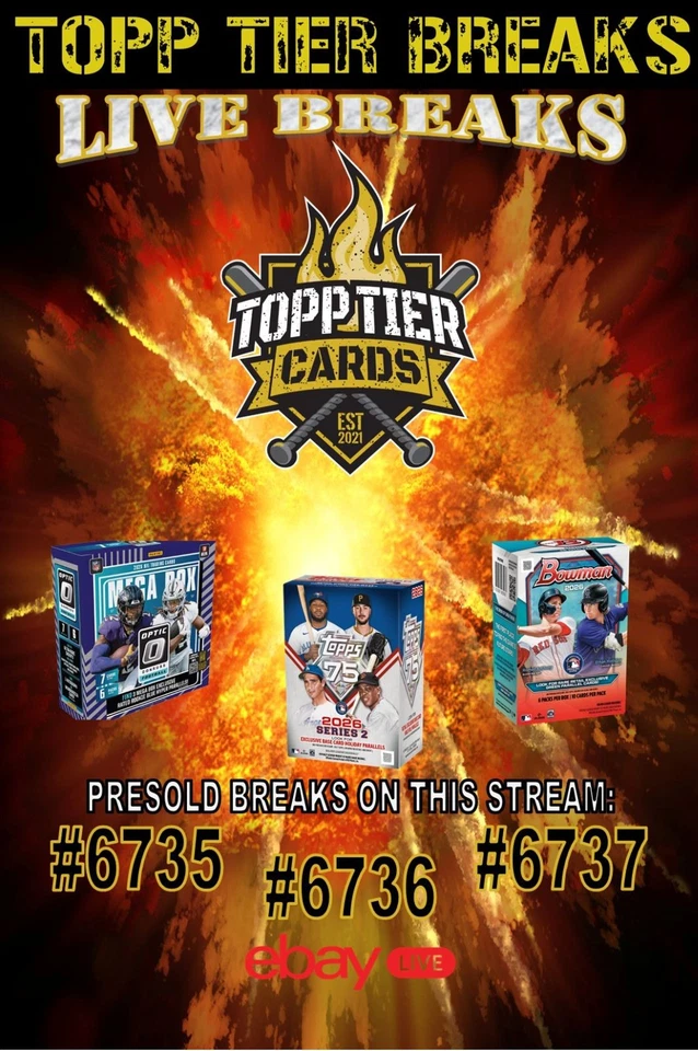 MONDAY NIGHT BREAKS W/NICK-2026 TOPPS S2, BOWMAN, & 2025 OPTIC FOOTBALL