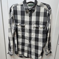 Vtg Levi's Black Label BIG E Sutter Creek Plaid Flannel Shirt Men Lg 90s Grunge