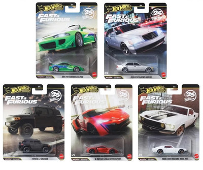 Hot Wheels 1:64 2026 Fast & Furious 25 Years #1-5 Set 5 Autos