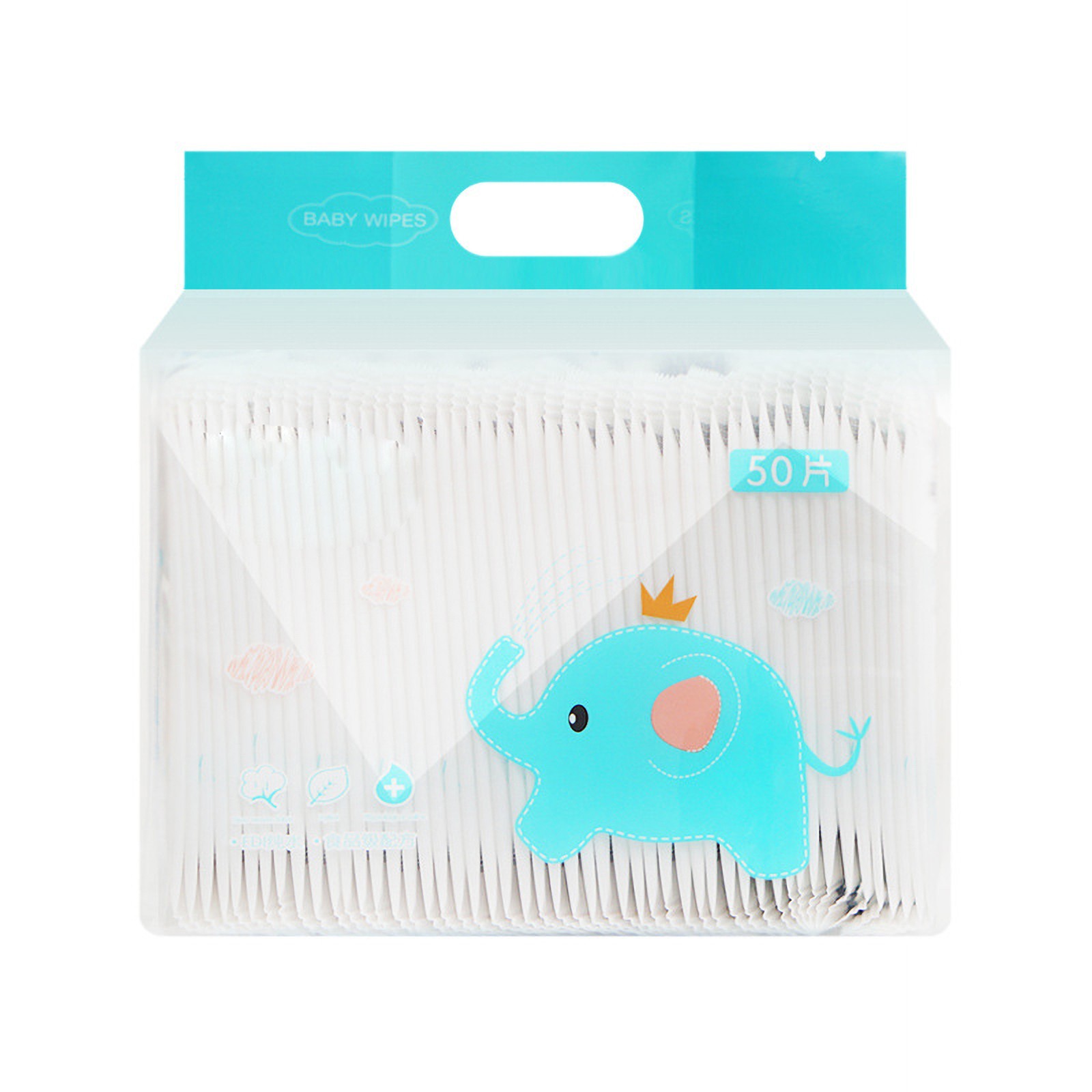 50Pcs/Pack Mini Portable Single Wet Wipes Gentle Non Woven Wipes For Face And Ha