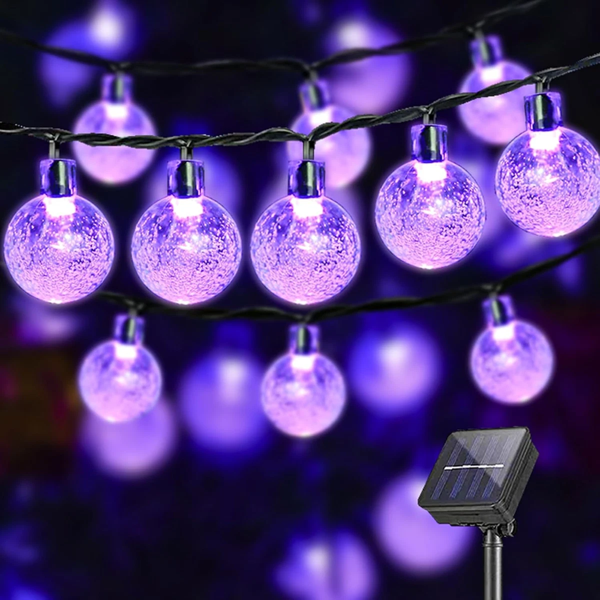 Lampada solare per esterni, sfera, decorazione solare da giardino