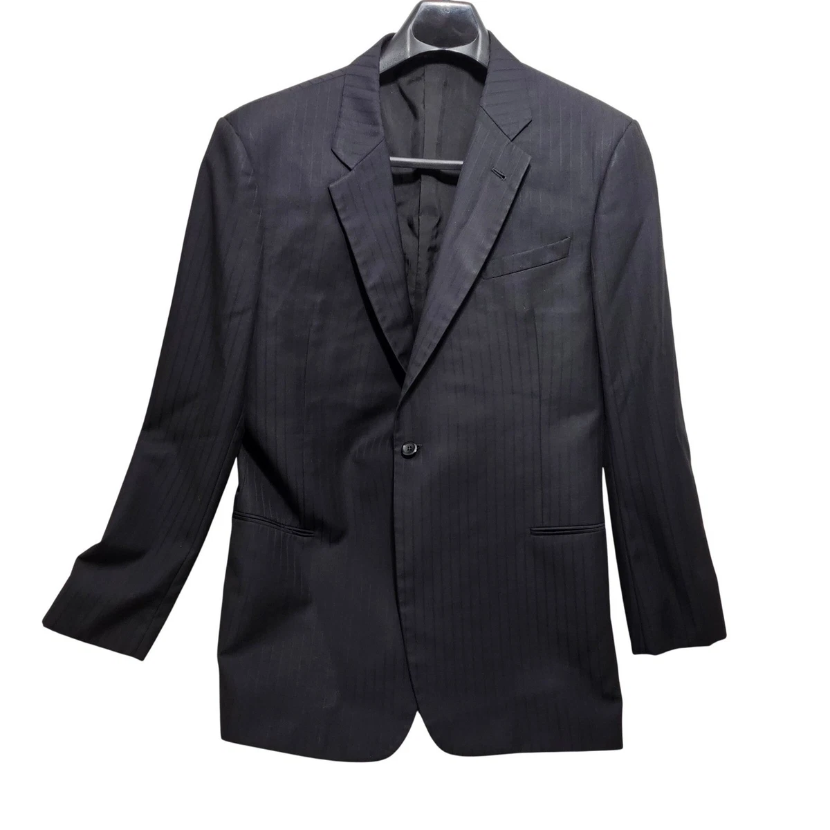 Armani Collezioni Black Striped Suits & Blazers for Men for sale