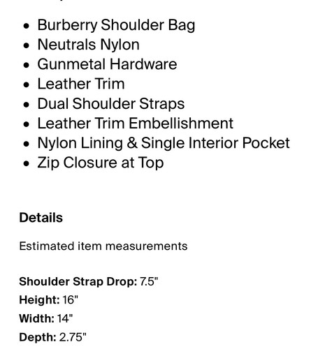Burberry Buckleigh Nylon Tote Bag Packable - Picture 14 of 15