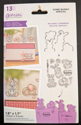 13 Crafters Companion Stempel und Stanzen''Some Bunny Special'' RARITÄT. OVP