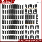 Findmall 110 PCS 6 Types Oscillating Saw Blades Multi Tool Blades for Soft Metal