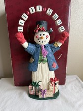San Francisco Music Box Company Let It Snow Frosty the Snowman 1996