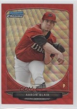 2013 Bowman Draft Picks Chrome Red Wave Refractor 22/25 Aaron Blair #BDPP9 3v0